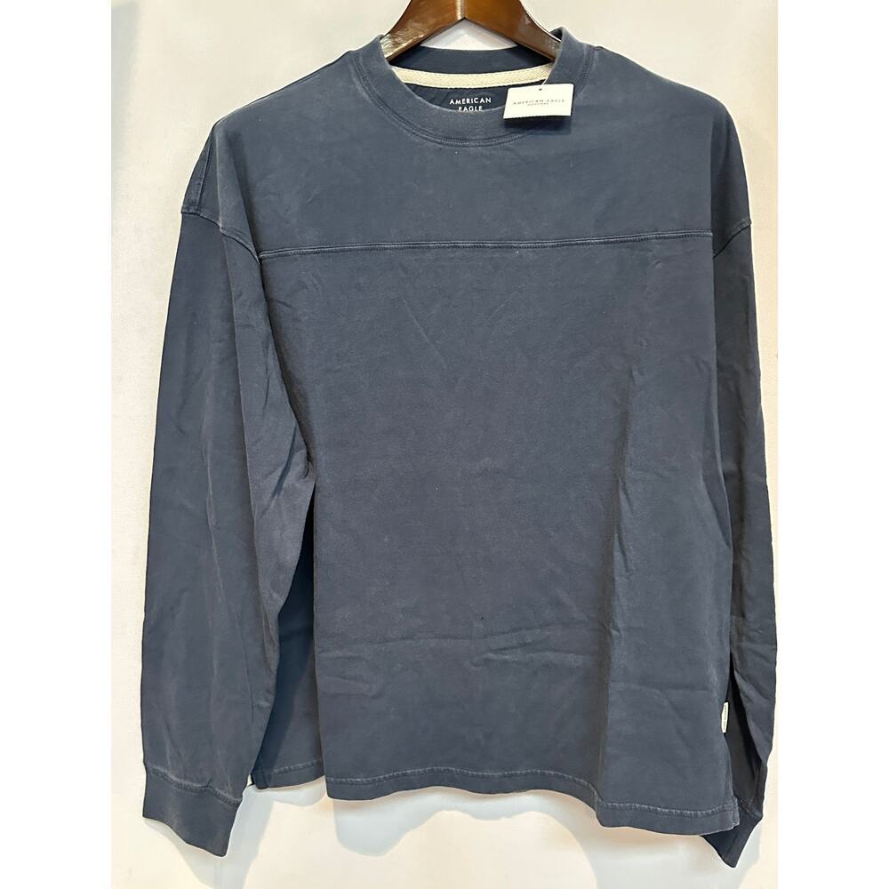 Men’s American Eagle Blue Boxy Long Sleeve Tee Size L